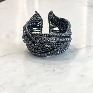 Unique Slate Metal Bracelet
